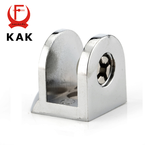 KAK F-abrazaderas de vidrio, estantes de aleación de Zinc, soportes de esquina, Clips para muebles acrílicos de 10mm ► Foto 1/6