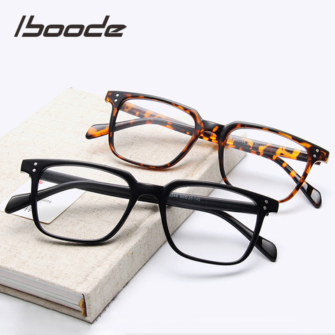 Iboode-gafas cuadradas Retro para hombre y mujer, lentes ópticas para miopía, gafas de lectura Unisex, Marcos para lentes recetados ► Foto 1/6