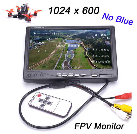 Monitor con pantalla remota IPS de 7 pulgadas, Monitor con pantalla remota, FPV, TFT, FPV, 1024x600, para Estación de tierra ► Foto 1/6