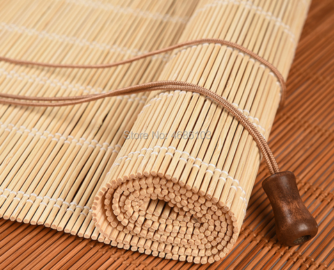 Persiana enrollable de bambú Zen china, persianas enrollables opacas, persiana impresa, cortina vintage para porche ► Foto 1/6