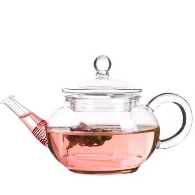 Hervidor de té directamente té hervido con la boca de té de vidrio de 250ml pico de tetera de la suspensión ► Foto 1/6