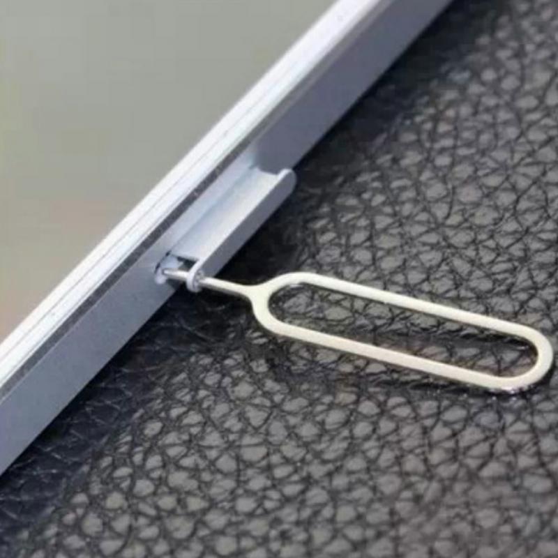 10 piezas tarjeta Sim expulsar Pin herramienta clave aguja bandeja de la tarjeta SIM soporte expulsar Pin para iPhone7 6 5 xiaomi3 para Samsung 25 ► Foto 1/6