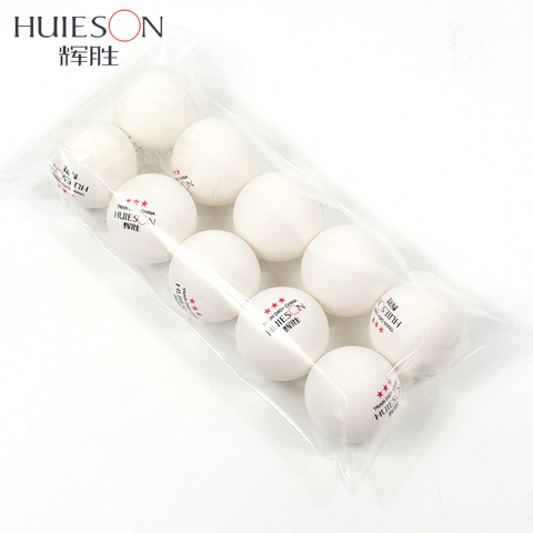 HUIESON 10 unids/bolsa de 3 estrellas Material nuevo pelota de tenis de mesa D40 + mm y 2,8g de plástico ABS Pelotas de Ping Pong mesa de pelota de tenis para entrenamiento ► Foto 1/6