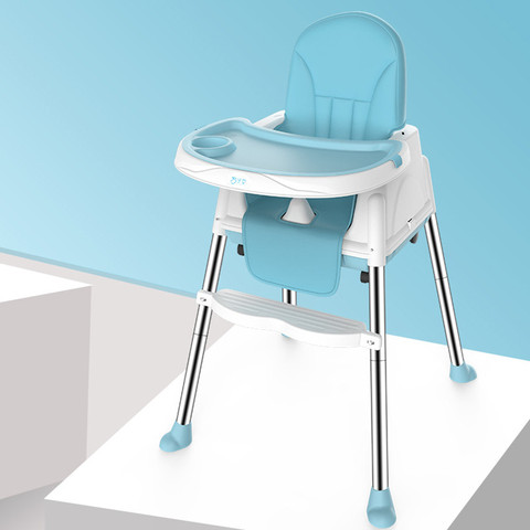 Silla de cena plegable para bebé, asiento portátil para bebé, mesa de cena para bebé, sillas ajustables multifunción para niños ► Foto 1/1