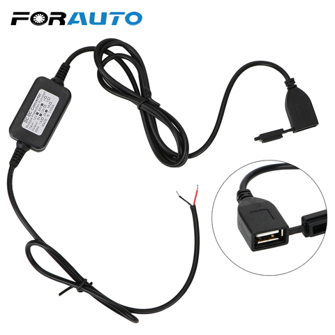 Enchufe USB para motocicleta FORAUTO para teléfono DC 12 V Vers 5 V adaptador de puerto de fuente de alimentación GPS para Moto convertidor USB ► Foto 1/6