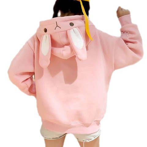 Sueter Con Orejas De Conejo Sudadera Con Capucha Cute Bunny Para