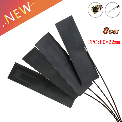 10 Uds GPRS GSM 2G 3G 4G LTE antena interna 8dbi FPC 80*22mm MÓDEM INALÁMBRICO aérea 8cm de largo conector IPEX ► Foto 1/6