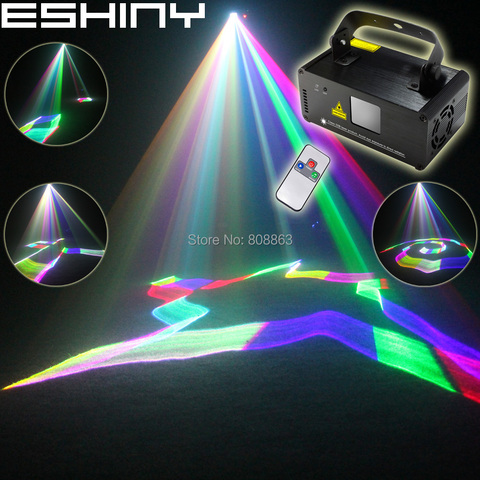 ESHINY-proyector de líneas láser 3D RGB DMX 400, equipo de efectos para DJ, Fiesta Disco, Navidad, sistema de iluminación de escenario, Show N85B125 ► Foto 1/6