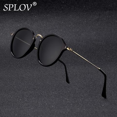¡Novedad! Gafas de sol redondas con revestimiento Retro para hombre y mujer, gafas de sol de diseñador Vintage con espejo ► Foto 1/6