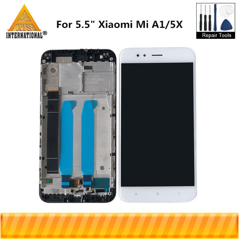 Original Axisinternational para Xiaomi mi A1 mi A1 pantalla LCD pantalla + Panel táctil digitalizador con marco para mi 5X mi 5X pantalla ► Foto 1/6