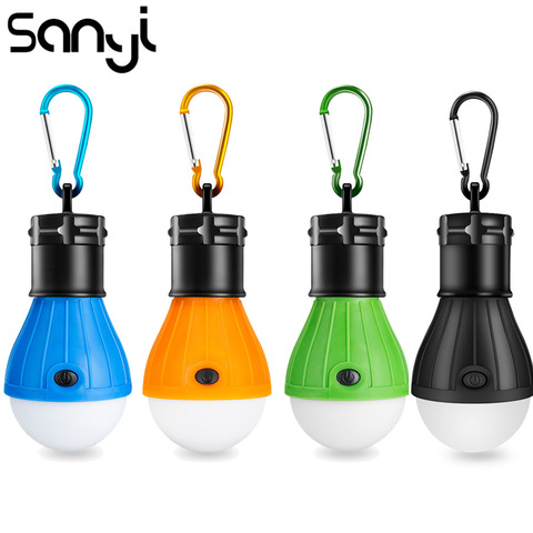 SANYI tienda lámpara linterna portátil para acampar bombilla LED fuente de alimentación 3xAAA batería caza de noche de pesca luz de trabajo ► Foto 1/6