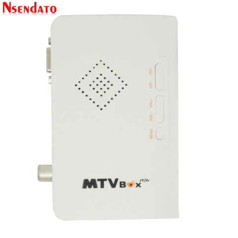 LCD externa CRT TV sintonizador MTV Box AV VGA a VGA receptor de TV Tuner 1080 p TV Set Top Box con control remoto para HDTV Monitor de la computadora ► Foto 1/6