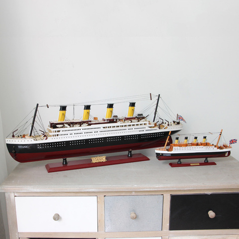 Titanic-maqueta de barco de vela de madera, artículos de decoración náutica creativa, regalos, adornos para manualidades, recuerdo ► Foto 1/6
