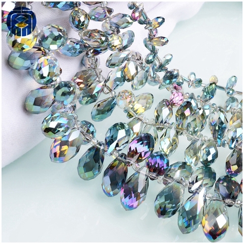 Cuentas de lágrima JuleeCrystal coloridas todas las tallas disponibles cuentas de cristal para hacer joyas ► Foto 1/6