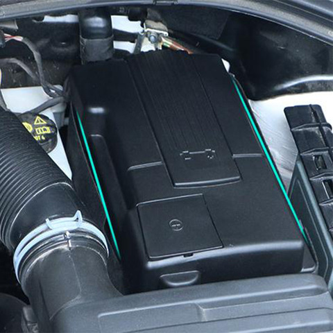 Cubierta a prueba de polvo para batería de motor de coche, protector impermeable de electrodos negativos para SEAT Leon Mk3 Ateca, color negro, oferta ► Foto 1/6