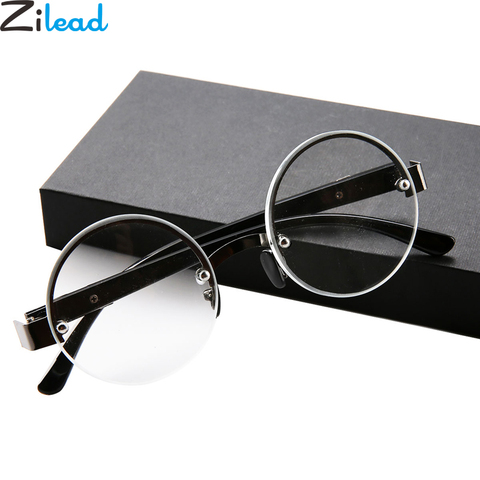 Gafas de lectura de media montura redonda Zilead gafas de presbicia con dióptero + 1,0 + 1,5 + 2,0 + 2,5 + + 3,0 + 3,5 + 4,0 ► Foto 1/3