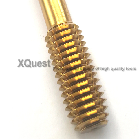 Xquest-rosca métrica de estaño HSSE M8, M8X1.25, M8X1, M8X0.75, M8X0.5, macho máquina de fondo sin goteo con ranura de aceite ► Foto 1/1