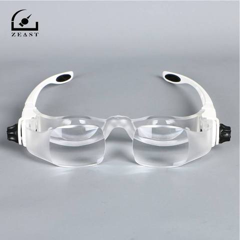 3,8 X/gafas de 4,0 x soporte para TV, lupa, gafas, banda para la cabeza, lupa con soporte para teléfono, funda para gafas ► Foto 1/6