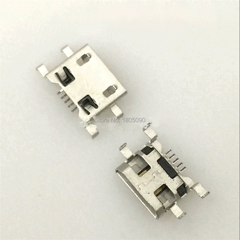 Conector Micro USB de 5 pines y 0,72mm, placa pesada tipo B, sin rizado, conector hembra lateral para Huawei zte V880, Mini USB móvil, 50 Uds. ► Foto 1/1