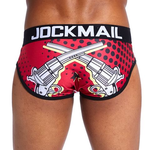 JOCKMAIL-Ropa interior sexy gay para hombre, calzoncillos con estampado, cueca, bragas masculinas de marca ► Foto 1/6