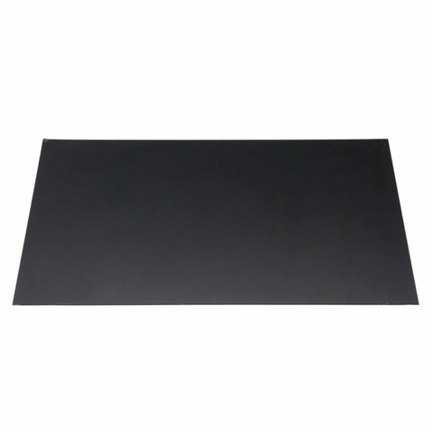 Placa plana de plástico de estireno ABS, duradera, negra, 1mm x 200mm x 300mm, para componentes industriales, 1 Uds. ► Foto 1/4
