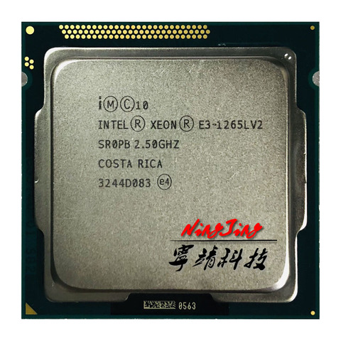 Intel Xeon E3-1265L v2 E3 1265Lv2 E3 1265L v2 Quad Core de 2,5 GHz de ocho núcleos 45W procesador de CPU LGA 1155 ► Foto 1/1