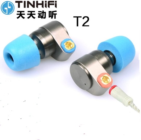 TINHIFI-auriculares T2 con unidad dinámica Dual, auriculares con graves de alta fidelidad, Metal, 3,5mm, para DJ, con MMCX ► Foto 1/1