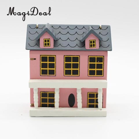 1/12th miniatura casa de muñecas DIY Kit de muñecas casa de madera Mini modelo de Casa cumpleaños regalos de navidad ► Foto 1/6