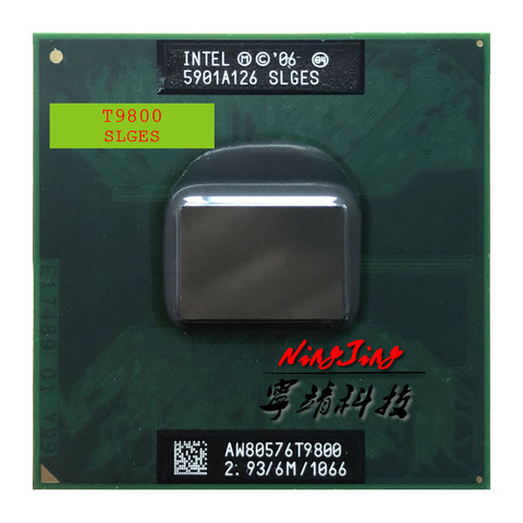 Intel Core 2 Duo T9800 SLGES 2,9 GHz Dual-Core Dual-Hilo de procesador de CPU 6M 35W Socket P ► Foto 1/1