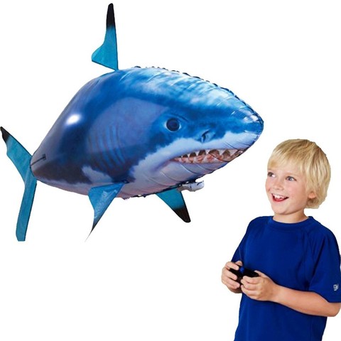 RC juguetes de helio Avión de Control remoto tiburón volador globos de aire pez payaso juguetes helicóptero para los niños de Navidad regalos ► Foto 1/6