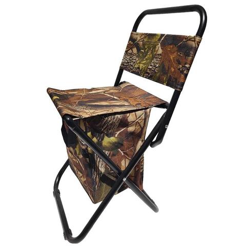 Asiento plegable para silla, taburete, asiento de pesca de camuflaje, silla de playa de Camping con respaldo, bolsa de almacenamiento para pesca al aire libre ► Foto 1/6