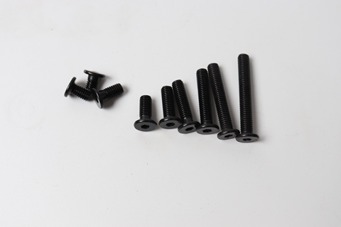 Piezas de impresora 3D láser Y400/120, 20 piezas tornillos de perfil bajo M5 M5 X 6/8/10/12/15/20/25mm, M5 de color negro, tornillos de perfil bajo ► Foto 1/6