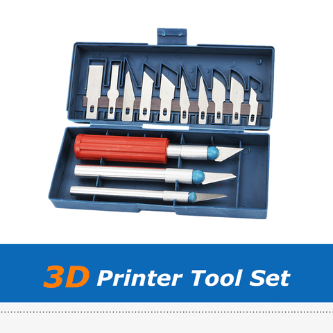 Juego de cuchillas de acero para impresora 3D, Kit de cuchillas de corte, herramientas de limpieza y eliminación de Material, accesorios para impresora 3D, 1set ► Foto 1/6