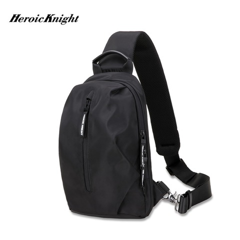 Heroic Knight-Bolso cruzado multifunción para hombre, bolsa de pecho con carga USB, 9,7 pulgadas, para viaje corto, mensajero ► Foto 1/6