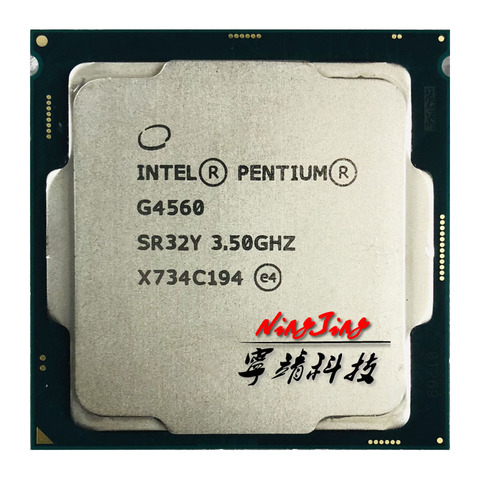 Intel Pentium G4560 3,5 GHz Dual-Core Quad-Hilo de 54W procesador de CPU LGA 1151 ► Foto 1/1