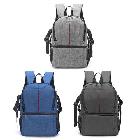 Mochila multifuncional para cámara de vídeo Digital DSLR, bolsa impermeable  para cámara de fotos al aire libre, funda para Nikon/Canon/DSLR - AliExpress