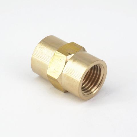 Adaptador de conector de tuberías de latón, reductor de boquilla hexagonal hembra NPT de 1/4 pulgadas, presión máxima de combustible, Gas y agua, 229 PSI ► Foto 1/5