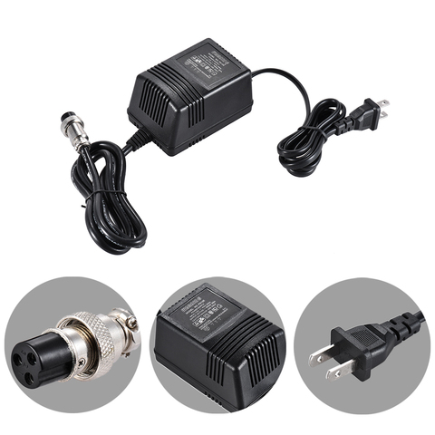 Adaptador de consola mezcladora de 17V y 600mA, conector adaptador de CA para suministro de energía de 3 pines, 110V de entrada, enchufe estadounidense ► Foto 1/6