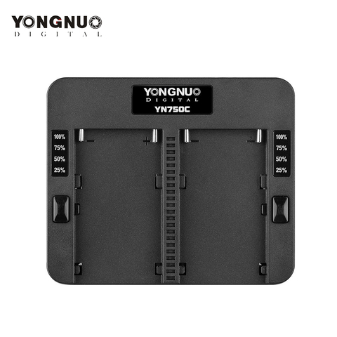 YONGNUO YN750C cargador de batería de litio de doble canal rápido de la batería de carga Compatible con Sony NP-F750 NP-F950/B/NP-F530 NP-F550 ► Foto 1/6