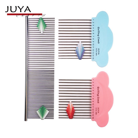 JUYA Quilling Comb, 2 estilos, azul y rosa es estilo tradicional, 2 funciones comb es nuevo. ► Foto 1/5