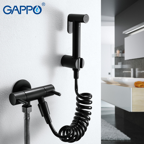 GAPPO-grifo de bidé de alta calidad, conjunto de limpiador de inodoro negro antiguo, rociador de ducha para Bidet, pulverizador para baño, grifos higiénicos ► Foto 1/1