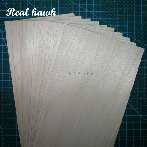 AAA + Balsa madera hoja 400mm Largo 100mm ancho 0,75/1/1,5/2/ 2,5/3/4/5/6/7/8/9/10mm grueso 10 unids/lote para modelo DIY del aeroplano/del barco ► Foto 1/5