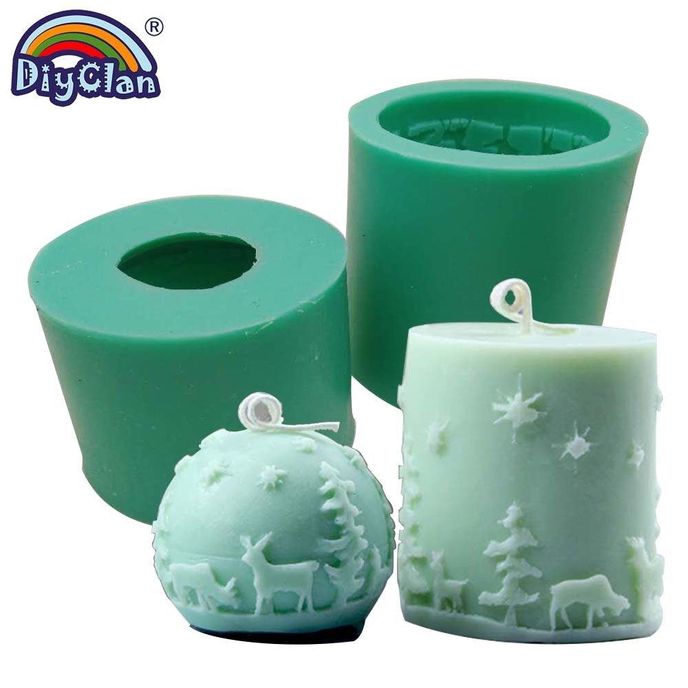 Comprar Molde para velas DIY, vela de escayola para aromaterapia, molde de  silicona 3D, moldes de jabón en forma de cubo hechos a mano