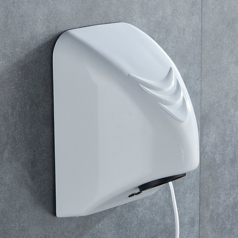 Secador de manos automático de pared eléctrico de inducción, soplador de viento para baño comercial ► Foto 1/5