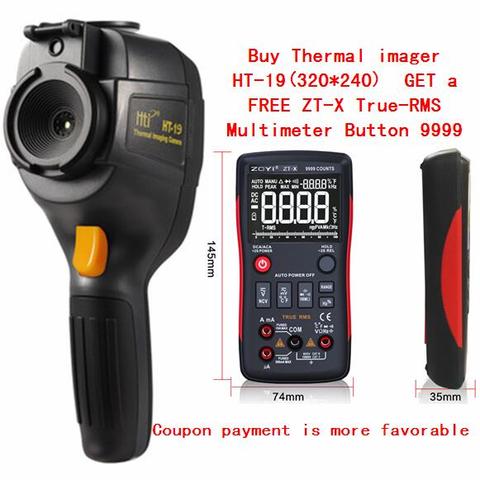 Detector de cámara térmica Digital IR de mano, HT-19 de temperatura infrarroja con almacenamiento, compatible con Seek/FLIR Therma ► Foto 1/6