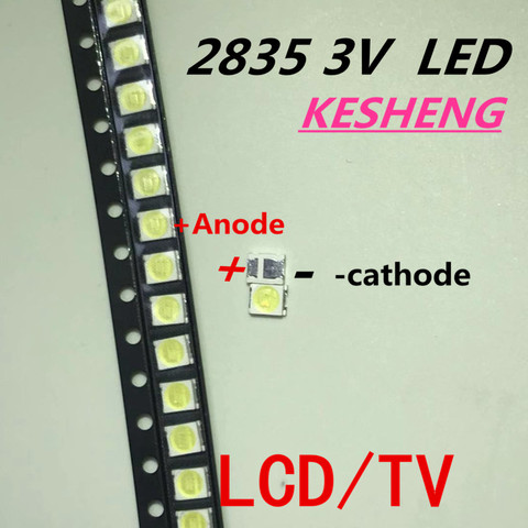 Jufei-Lámpara LED de 2835 LM para televisor LCD, lámpara de retroiluminación de 1 W, 3528, 3 V, SMD, 88LM, 500pz/lotto ► Foto 1/5