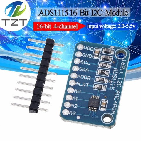 TZT-Módulo de 4 canales con amplificador de ganancia profesional para Arduino RPi, 16 bits, I2C, ADS1115 ► Foto 1/6