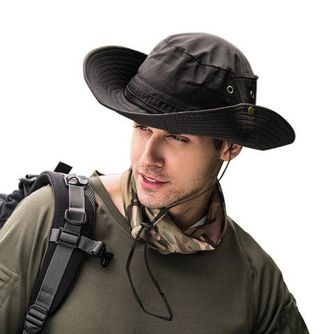 2022 militares de Panamá Safari Boonie gorra sol sombrero de verano de los hombres las mujeres balde de camuflaje sombrero de pescador tapa ► Foto 1/5