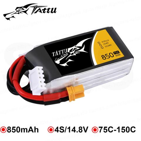 Tattu Lipo batería 14,8 V 850 mAh Lipo 4S 75C de batería XT30 enchufe para 100-180 tamaño FPV drone Quadcopter helicóptero ► Foto 1/4