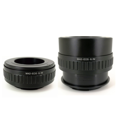 Ajustable Macro M42-RF M42-EOSR anillo adaptador de montura de lente para M42 42mm Praktica Pentax hilo lente y Canon EOS R RP cuerpo M42-R ► Foto 1/1